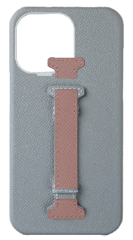 Customized Light Blue Grey Epsom Middle Strap Case