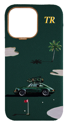 Customized Green Strapless Case 
                 Retro Golf