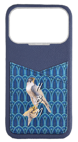 Customized Blue Monogram Pocket Case