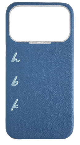 Customized Blue Strapless Epsom Case