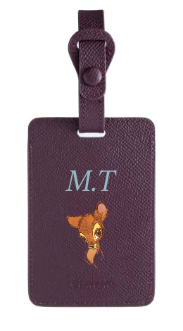 Customized Maroon Luggage Tag