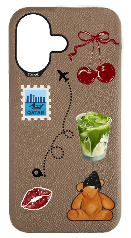 Customized Taupe Strapless Case 
                 Stamp Collection
