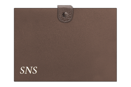Customized Chocolate Brown Folder