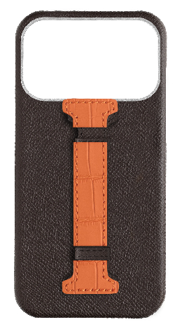 Customized Brown Epsom Middle Strap Case