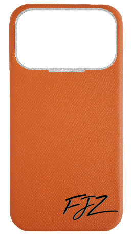 Customized Orange Strapless Epsom Case