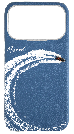 Customized Blue Strapless Epsom Case 
                 Jet Ski
