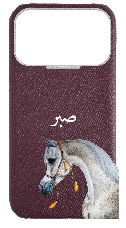 Customized Maroon Strapless Epsom Case