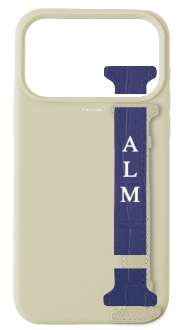 Customized White Silicon Side Strap Case