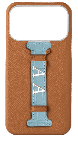Customized Tan Epsom Middle Strap Case