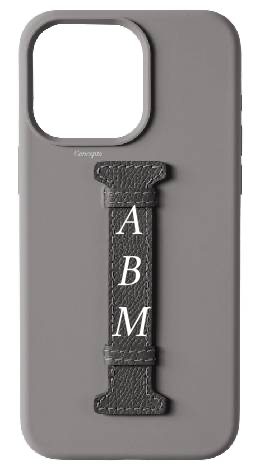 Customized Grey Silicon Middle Strap Case