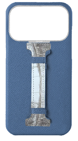 Customized Navy Epsom Middle Strap Case