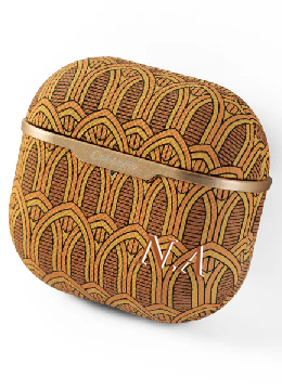 Customized Yellow Monogram AirPods Case (3rd &amp; 4th Generation)