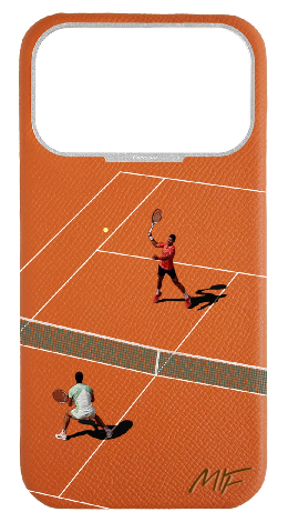 Customized Orange Strapless Epsom Case 
                 Tennis