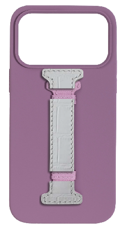 Customized Purple Silicon Middle Strap Case
