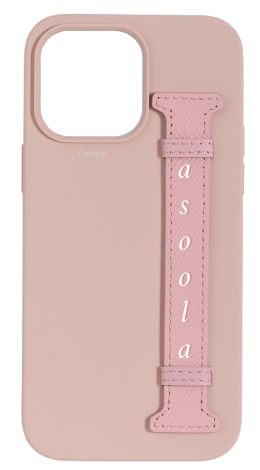 Customized Soft Pink Silicon Side Strap Case