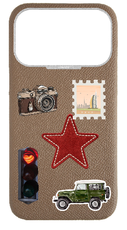 Customized Taupe Strapless Case 
                 Stamp Collection