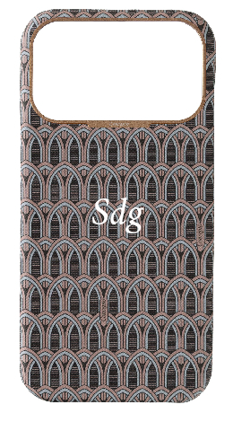 Customized Cream Monogram Strapless Epsom Case