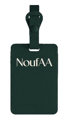 Customized Green Luggage Tag
