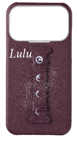 Customized Maroon Epsom Middle Strap Case