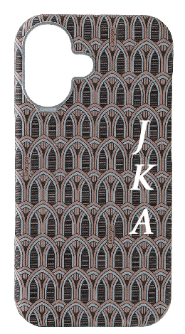 Customized Cream Monogram Strapless Case