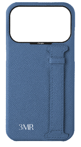 Customized Blue Epsom Side Strap Case