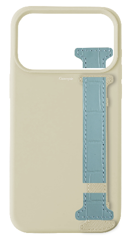 Customized White Silicon Side Strap Case