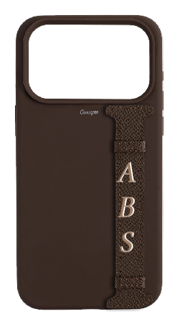 Customized Brown Silicon Side Strap Case