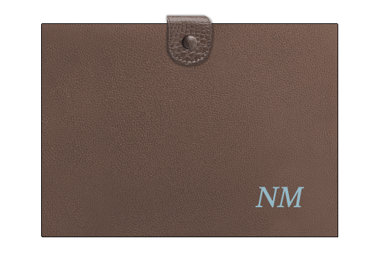 Customized Chocolate Brown Folder