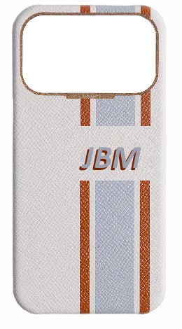 Customized Striped White Strapless Case