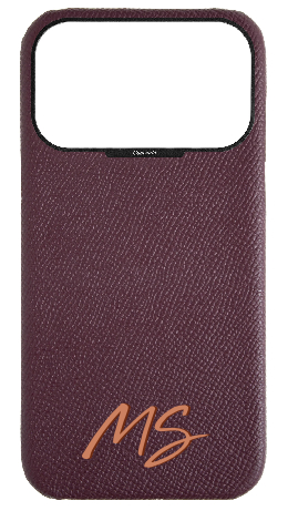 Customized Maroon Strapless Epsom Case