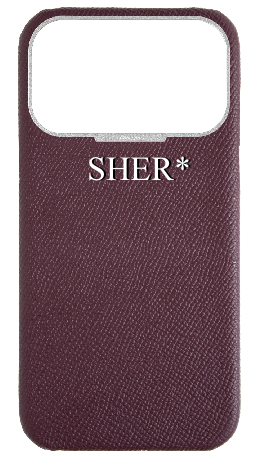 Customized Maroon Strapless Epsom Case