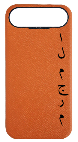 Customized Orange Strapless Epsom Case