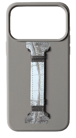 Customized Grey Silicon Middle Strap Case