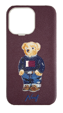 Customized Maroon Strapless Case 
                 Qatar Teddy