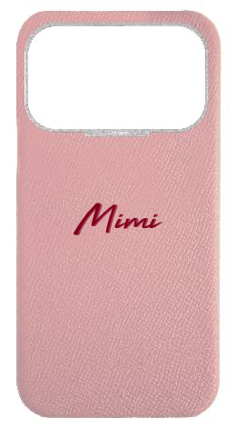 Customized Pink Strapless Epsom Case