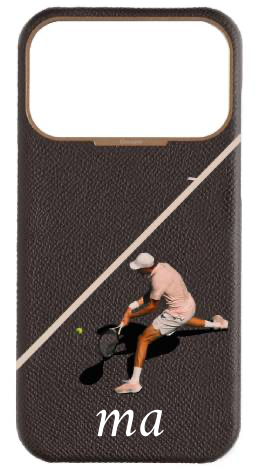 Customized Brown Strapless Epsom Case 
                 The Final Swing
