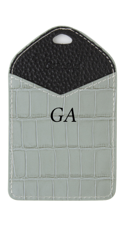 Customized Grey ID Holder