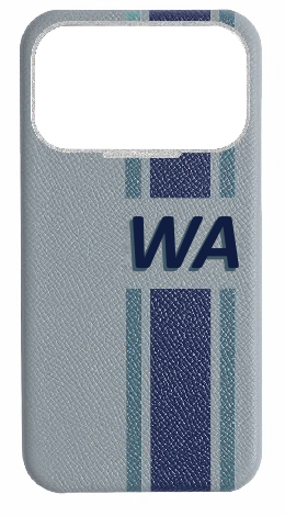 Customized Striped Light Blue Grey Strapless Case