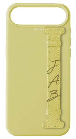 Customized Butter Yellow Silicon Side Strap Case