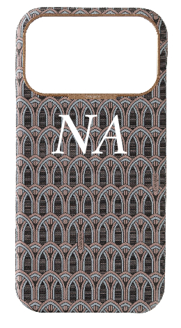 Customized Cream Monogram Strapless Epsom Case