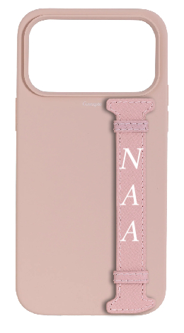 Customized Soft Pink Silicon Side Strap Case