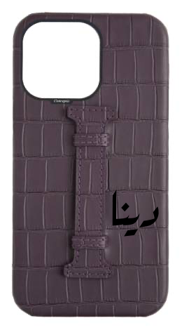 Customized Matte Deep Purple Embossed Crocodile Case