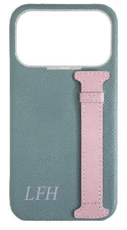 Customized Baby Blue / Pink Limited Edition Side Strap Case
