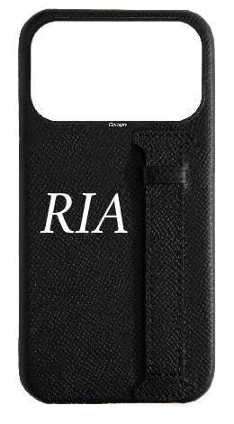 Customized Black Epsom Side Strap Case