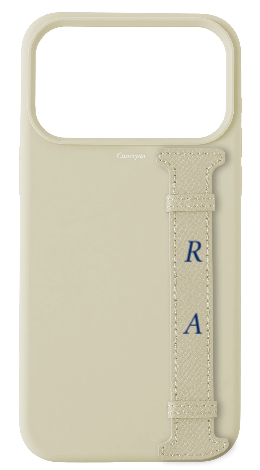 Customized White Silicon Side Strap Case