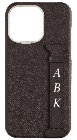 Customized Brown Epsom Side Strap Case