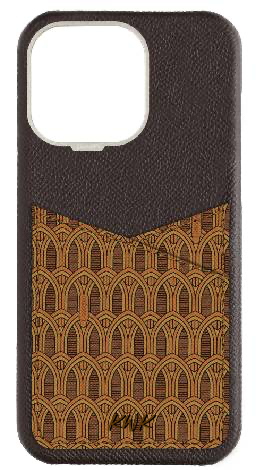 Customized Brown Monogram Pocket Case