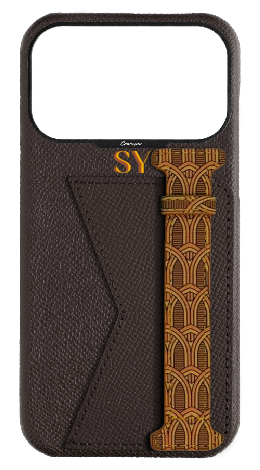 Customized Brown Monogram Duo Case