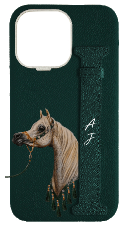 Customized Green Epsom Side Strap Case