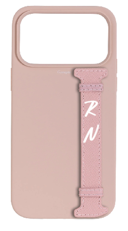 Customized Soft Pink Silicon Side Strap Case